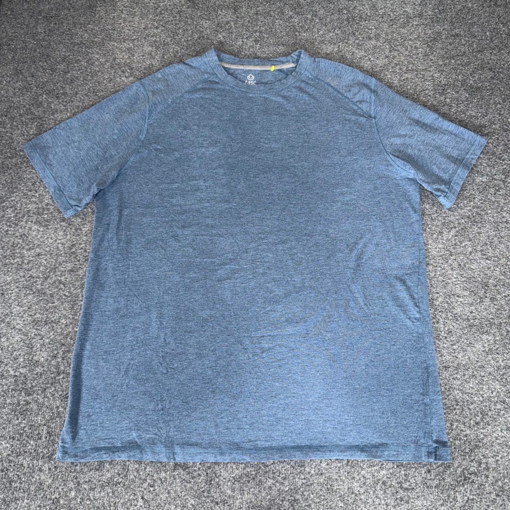 tasc Performance Mens XL Blue Bamboo Short Sleeve T-Shirt Activewear Soft Tee